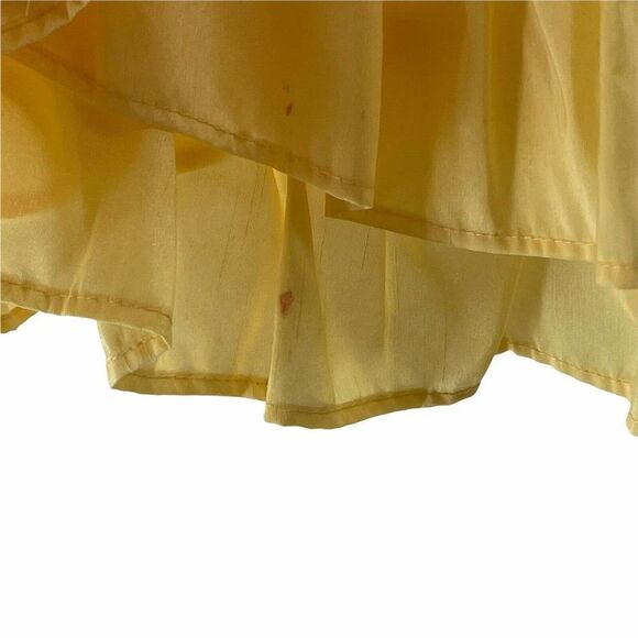 Sugar Plum Girls Formal Dress Size 6 Yellow Ruffle Belted Belle Sleeveless Party - Picture 6 of 8